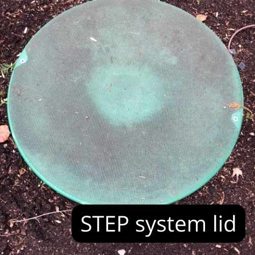 large green round step system lid