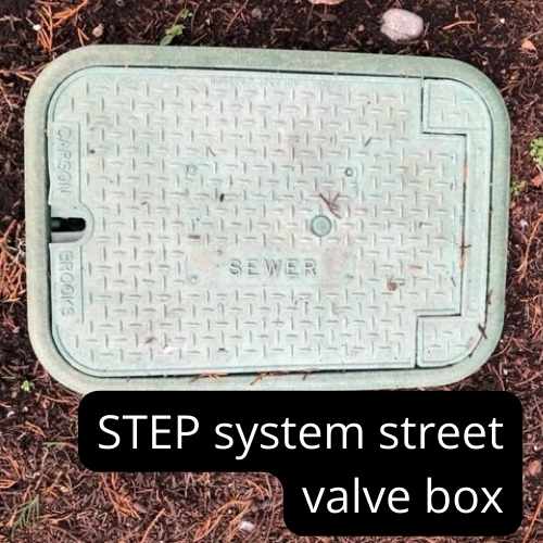 small rectangular step system street valve box